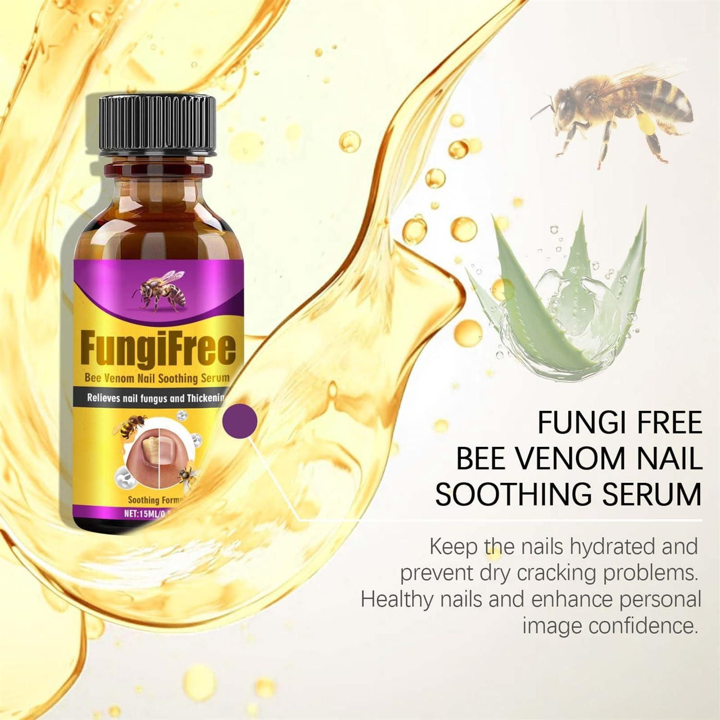 Fungi Free Bee Venom Nail Treatment Solution Serum